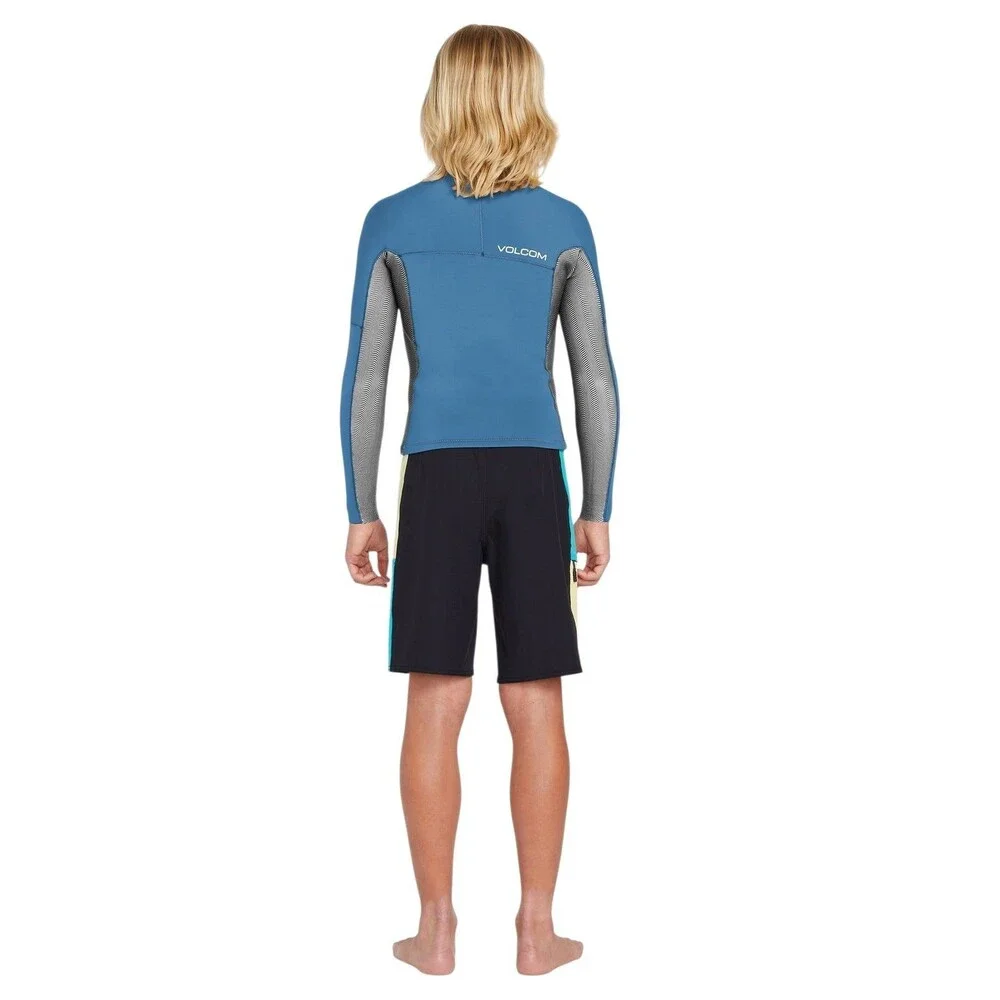 Volcom Big Boy’s Wetsuit Jacket Long Sleeve Blue Size 14 NWT Surf Swim